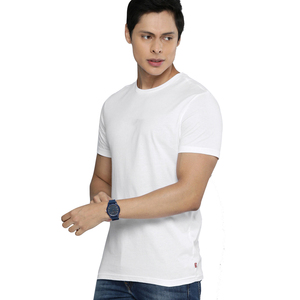 เสื้อยืดเข้ารูปผ้าคอตตอนของผู้ชาย,เสื้อผู้ชายแบบเรียบง่ายออกแบบได้ตามต้องการ - Product Image 1