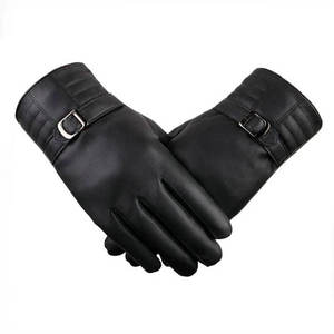 Diseñe sus propios guantes de cuero de moda con todos los tamaños disponibles Venta al por mayor Guantes de cuero de moda cálidos de invierno - Product Image 1