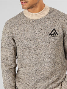 Suéteres de Invierno de Manga Larga al por Mayor con Logotipo Personalizado Gingtto, Suéter de Punto 100% Algodón, el Mejor Producto en AKO Sport - Product Image 3