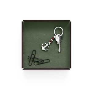 ถาดผลไม้แห้งทำจากหนัง PU พร้อมฐานเบาะกำมะหยี่ถาดหรูหราทำด้วยมือพร้อมที่จับตามต้องการ - Product Image 2