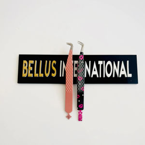 Pinzas de pestañas de volumen de microfibra de 90 grados, herramientas de extensión de pestañas con logotipo personalizado y embalaje para uso profesional - Product Image 2