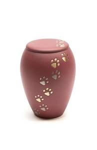 Luxury Handmade Brass Pet Cremation <b>Urn</b> Customized Paw Prints Modern Design OEM IO Cylindrical 1-2L Capacity Dog <b>Cat</b> Memorial - Product Image 3