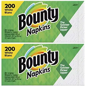 กระดาษเช็ดปาก Bounty สีขาว 1 แพ็ค แพ็คละ 200 แผ่น