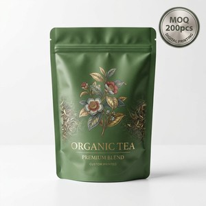 Sacs en Mylar Mat Imprimés sur Mesure, Faible MOQ 200 pièces, Impression Numérique Couleur, Sachets Doypack pour <span class=keywords><strong>Emballage</strong></span> de Thé et Aliments - Product Image 1