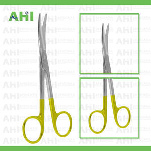 กรรไกร Mayo Scissors Supercut 140 มม. ทังสเตนคาร์ไบด์ โค้ง สำหรับผ่าตัด ทำจากสแตนเลสสตีล ใช้ด้วยมือ ได้รับการรับรองมาตรฐาน CE คุณภาพสูง - Product Image 4