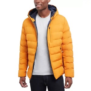 Chaqueta acolchada cálida de invierno OEM para hombre al por mayor, tela de lona resistente al viento de nailon 100%, chaqueta acolchada de la mejor calidad con cremallera de alta calidad - Product Image 1