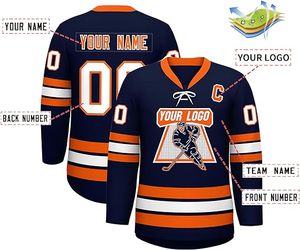 Maillot de hockey imprimé par sublimation personnalisé chaussettes de hockey sur glace uniforme pour le sport homme - Product Image 3