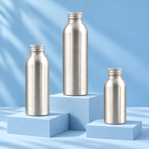Botellas de Agua de Metal con Tapa de Rosca de Aluminio Cepillado para Bebidas - Product Image 2