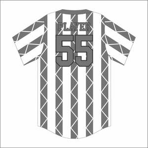 OEM personalizado hombres camisetas de béisbol Hipster Hip Hop ropa deportiva botón camisas con mangas cortas transpirable en blanco al por mayor - Product Image 3