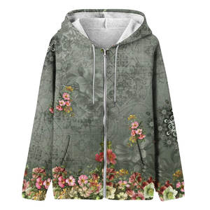 Sudadera con Capucha Personalizada para Mujer, de Felpa, Sublimada, de Alta Calidad, con Estampado Completo, de Secado Rápido, Transpirable, Larga, Cálida y Cómoda - Product Image 1