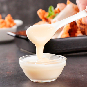 Deliciosa Salsa Cremosa de Queso y Pollo de 1KG Lista para Comer, para Pollo Frito Crujiente y Sabrosas Empanadas, Sabor Original a Leche en Bolsa - Product Image 3