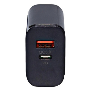 Dual USB Type-<b>C</b> Fast <b>Charging</b> Wall Charger - Assorted Colors - Product Image 4