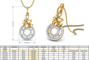 Boho Geometric Circle Zircon Brass Pendant 18k Gold Plated Heart Floral Wholesale Pendant For Women - Product Image 4