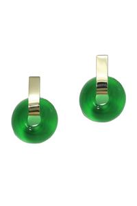 Taille personnalisée fabriquée en usine Boucles d'oreilles en résine et en bois pour filles avec peinture Boucles d'oreilles légères Bijoux Nouvelle arrivée Boucles d'oreilles en acrylique doré - Product Image 6