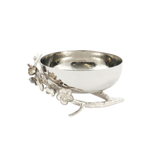 Bol de service en laiton doré de haute qualité avec un design floral unique, vaisselle en métal écologique pour mariage et décoration intérieure - Product Image 2