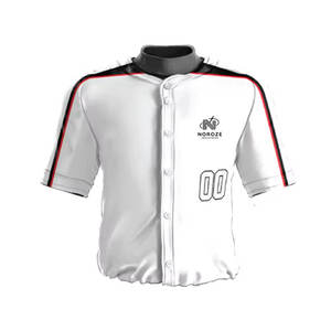 Nuevo Diseño de Uniformes de Béisbol con Cuello en V, Personalizables, Transpirables, de Secado Rápido y Alta Calidad, 100% Poliéster, Venta al Por Mayor - Product Image 5