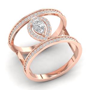 Bague de fiançailles REYES en moissanite taille poire 0,82 ct, très vendue, pour femmes, délicate, or massif 14 carats, bijoux fins de luxe, cadeaux - Product Image 2