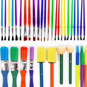 Bview Art 8 différents types de pinceaux 35 pinceaux tout usage Pack de valeur idéal avec des aquarelles, <span class=keywords><strong>acrylique</strong></span> - Product Image 1