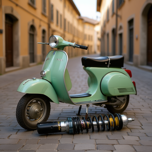 Nuevo Amortiguador Hidráulico Delantero Ajustable de Acero Negro para Motocicletas Pinasco PX PE T5 - Product Image 3