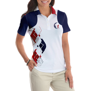 Camiseta de Golf de Manga Corta para Mujer, de Alto Rendimiento, Secado Rápido, Transpirable, 100% Poliéster, con Cuello Camisero - Product Image 5