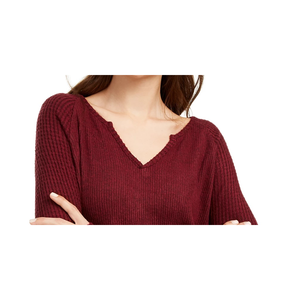 Maglietta a Costine Super Morbida Planet Gold Junior Stile Casual in Rosso Taglia X-Small per la Stagione Autunnale - Product Image 2