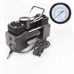 Vente en gros Mini pompe à air 12V double cylindre avec boîte à outils Gonfleur de pneu de voiture Compresseur d'air double cylindre - Product Image 4