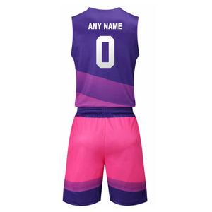 Ensemble short et maillot de basket-ball unisexe personnalisé avec logo imprimé, respirant, anti-transpiration, séchage rapide, 220g, 100% polyester - Product Image 3