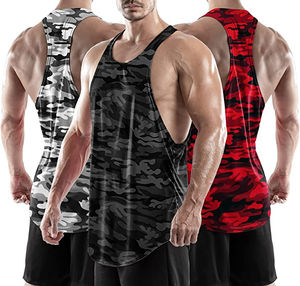 <b>Top</b> Men Y Back Muscle Fitness Stringer Tank <b>Top</b> Bodybuilding Workout Vest Custom New Style <b>Camo</b> Men Tank <b>Top</b> with Custom Design - Product Image 4