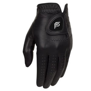 OEM guantes de golf de cuero genuino unisex completo negro suave para todos los tamaños de mano para deportes al aire libre actividades fabricante de Pakistán - Product Image 1