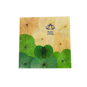 Vietnam Artisanat Feuille De Lotus Toile Peinture À La Décoration Maison Modèle Traditionnel Design Art - Product Image 1