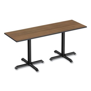 Alera ALETT7224EW Espresso/<b>Walnut</b> Rectangular Reversible Laminate <b>Table</b> Top 71.5 In. X 23.63 In. for Dining <b>Tables</b> - Product Image 4