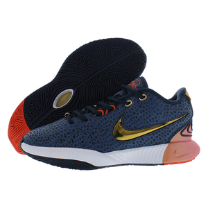 Zapatos Nike Lebron XXI SE GS para niños Color: Azul marino/azul marino dorado metálico 100% auténtico - Product Image 1