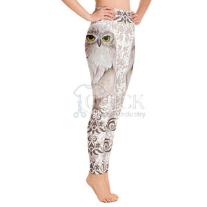 Leggings de fitness sans couture pour femmes de haute qualité, en Spandex/Polyester, antibactériens, légers, tricotés sur mesure, pour le sport - Product Image 1