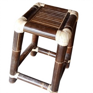 Handmade Traditional Bamboo <b>Stool</b>-Outdoor Furniture for Canopy Gazebo & Tiki Bar Use | Sulawesi Brand - Product Image 1