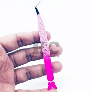 Pince à épiler extension de cils personnalisée pince à épiler nouveau style boîte à cartes gratuite outil de beauté durable en acier inoxydable avec logo gratuit vison - Product Image 4