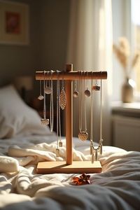 Porte-bijoux en bois écologique, design moderne, fabrication artisanale, haute qualité, fabrication en usine - Product Image 2