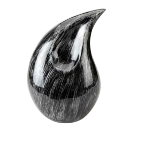 Urna de cremación de lágrima de plata pulida para cenizas estilo adulto americano aleación sólida Metal funerario decorativo urna de entierro para cenizas - Product Image 5