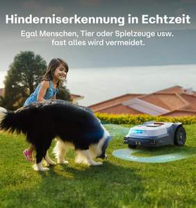 Nouvelle tondeuse à gazon robotisée i105E+Garage, sans câble de délimitation, portée 500m, max. Robot tondeuse 600m, RTK+Vision, cartographie automobile par IA - Product Image 2