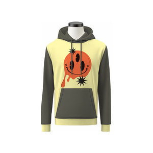 Sweat-shirt pour homme de qualité supérieure, chaud, basique, pour temps froid, sweat-shirt décontracté pour homme avec surpiqûres uniques - Product Image 1