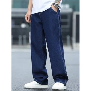 Trending DX Stone Blue Casual Washed Straight Fit Baggy Loose Fit Denim Jeans Eco-Friendly Breathable Lightweight Pant Size - Product Image 3