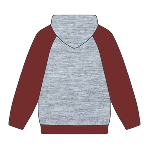 Année de fondation KAP gris pull à capuche marron manches raglan mélange de coton grec fraternité vêtements Divine Nine HBCU grec - Product Image 3
