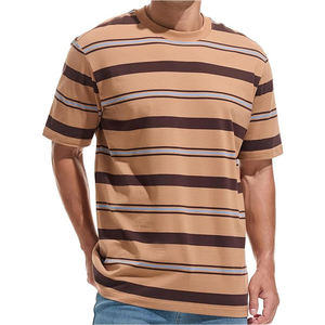 2024 T-shirts athlétiques personnalisés pour hommes de haute qualité en pur coton coupe régulière Style Vintage solide T-shirt uni personnalisable - Product Image 5