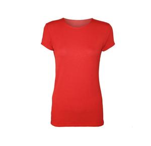 Camiseta de Manga Corta Lisa con Cuello Redondo para Mujer, Talla Grande, con Silueta Elegante, Opciones Personalizadas y Precios Bajos al por Mayor - Product Image 5