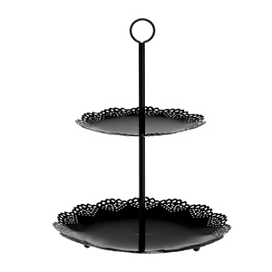 ที่วางเค้กชุบเงิน2ชั้นอุปกรณ์ตกแต่งเค้กมาใหม่2024 - Product Image 1