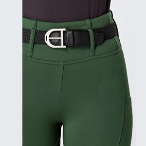Premium Equestrian Tights Full Seat Grip Stretchy Fit Custom Clothing Bulk Supplier Horse Riding Leggings Pants with Belt Loops - Product Image 1