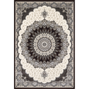 Alfombra turca de lujo hecha a máquina, modelo Laila marrón, premium para sala de estar, del fabricante de Gaziantep. - Product Image 1