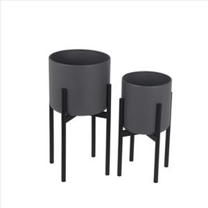 Modern Gold Metal Eco-Friendly Durable <b>Plant</b> <b>Stand</b> with Pot Minimalist Indoor/Outdoor Flower Planter Holder - Product Image 3