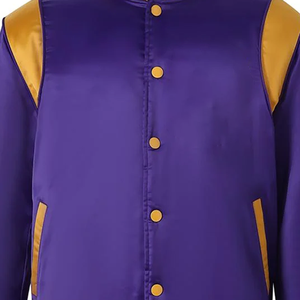 Veste bomber réfléchissante 3M de qualité supérieure Omega Psi Phi, imperméable, réversible, vêtement urbain de style universitaire, violet or, personnalisable sur le devant - Product Image 6