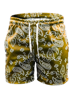 Short en maille décontracté pour homme Vêtements de sport d'été légers et respirants avec cordon de serrage à la taille et poches latérales - Product Image 1