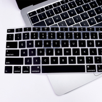 Housse de clavier en silicone imperméable, anti-poussière et anti-rayures pour MacBook Air 13 M1 A2337 version US, épaisseur 0,1-0,3 mm